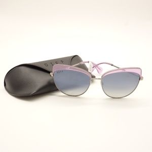 NWT DIFF Izzy Cat Eye Amethyst Sunglasses